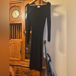 Pink Lily Black Long Sleeve Dress